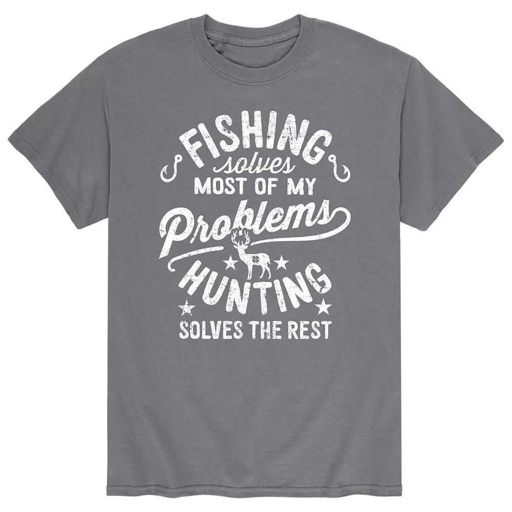 Mens Fishing Solves My Problems Tee Product Image
