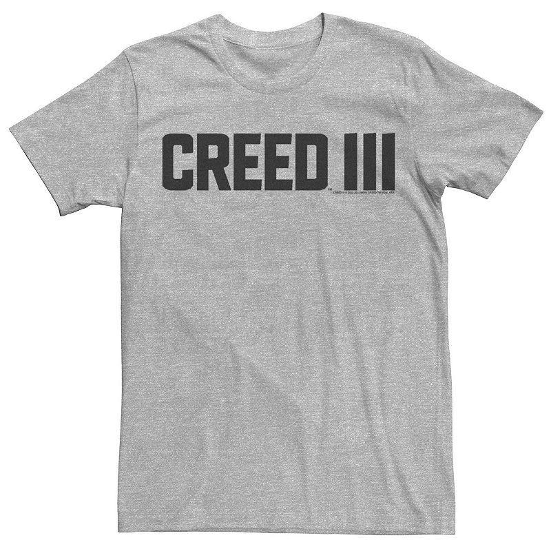 Big & Tall Creed 3 Simple Movie Logo Graphic Tee, Men's, Size: 4XB, Athletic Grey Product Image