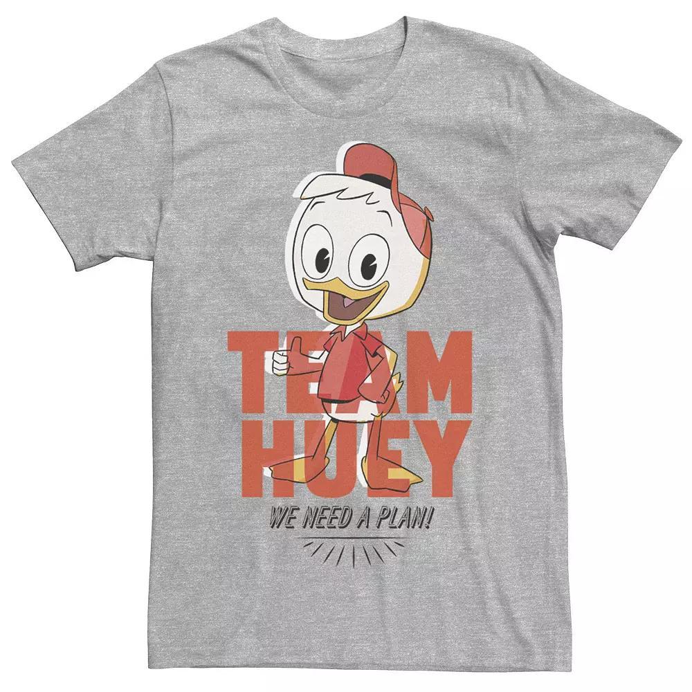 Disney's DuckTales Team Huey Men's We Need A Plan Tee, Size: Small, Athletic Grey Product Image