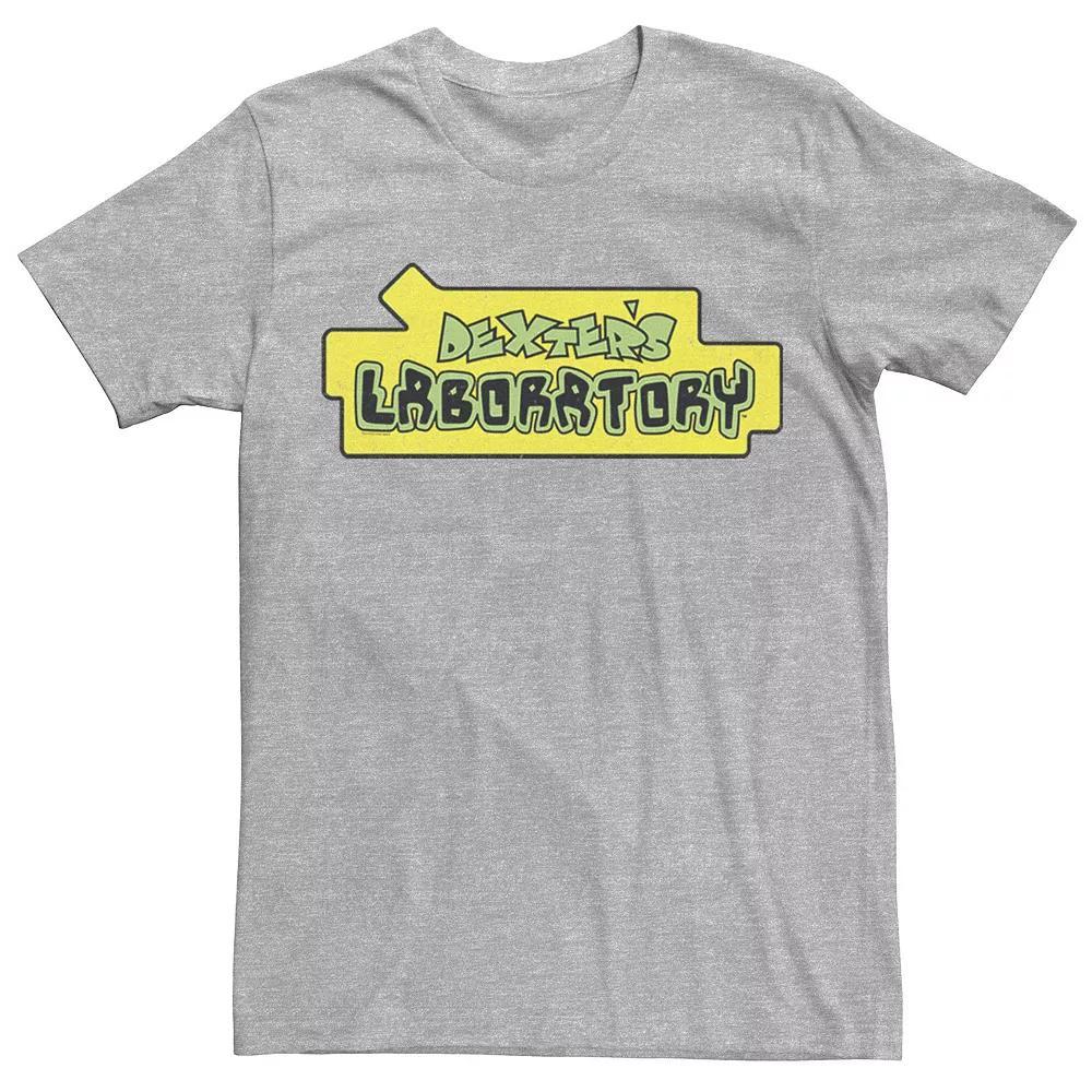 Men's Dexter's Laboratory Original Logo Tee, Size: Small, Athletic Grey Product Image