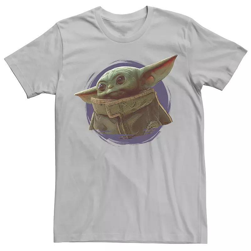 Men's Star Wars The Mandalorian The Child Purple Ball Graphic Tee, Size: XXL, Athlc Hthr Product Image