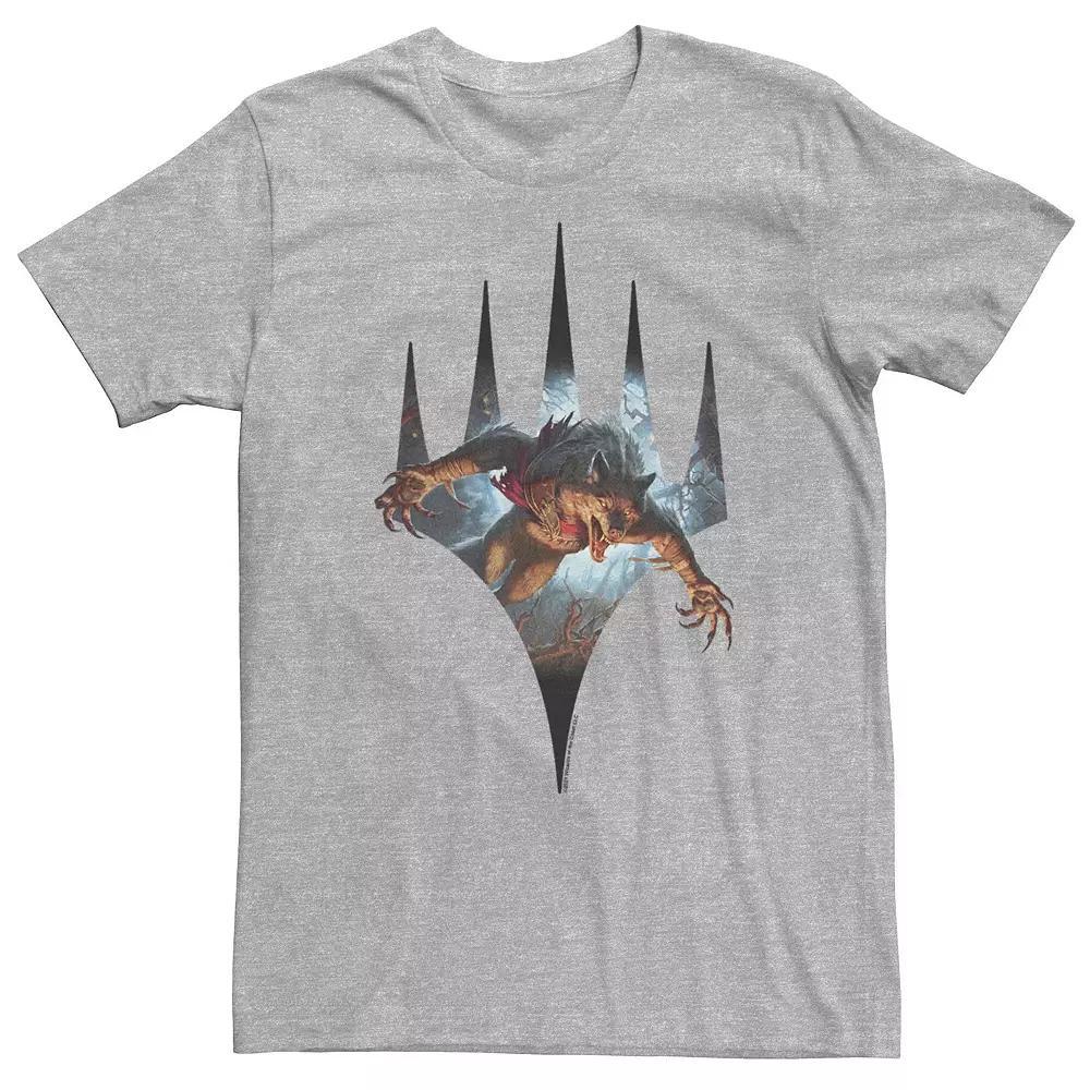 Big & Tall Magic: The Gathering Monster Shield Tee, Men's, Size: 4XL, Athletic Grey Product Image