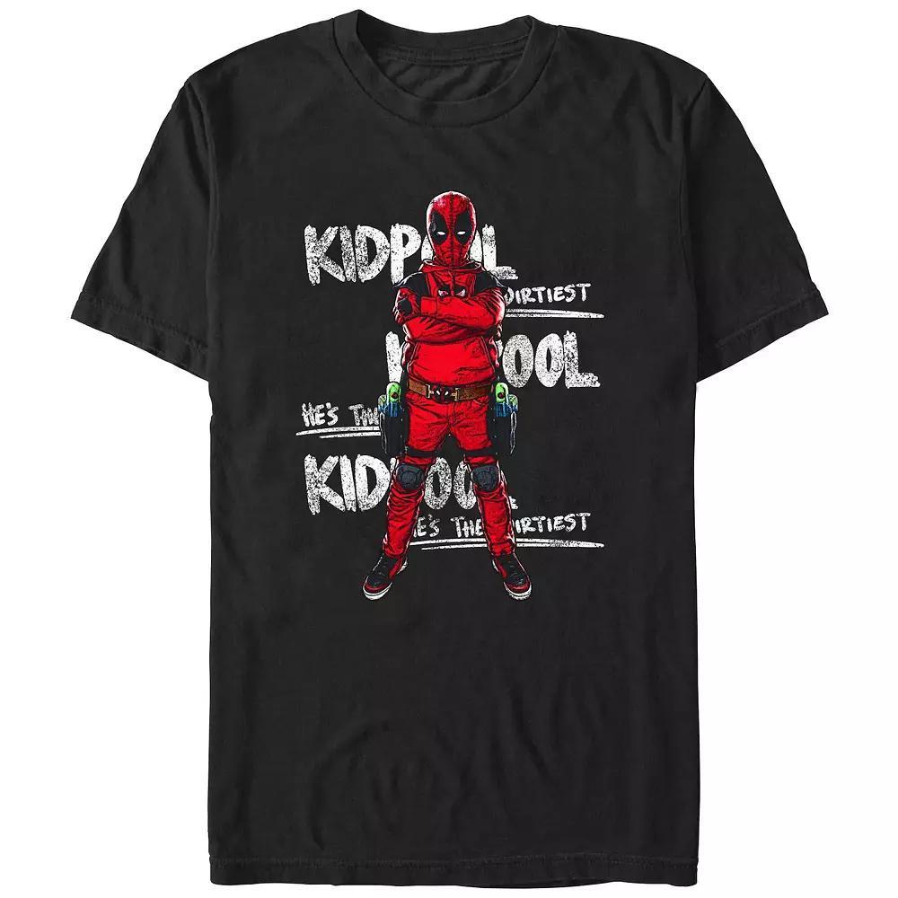 Men's Marvel Deadpool And Wolverine Kidpool He's The Dirtiest Graphic Tee, Size: XL, Black Product Image