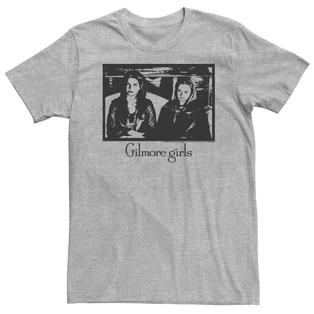 Big & Tall Gilmore Girls Rory & Lorelai Portrait Tee, Men's, Size: LT, Athletic Grey Product Image