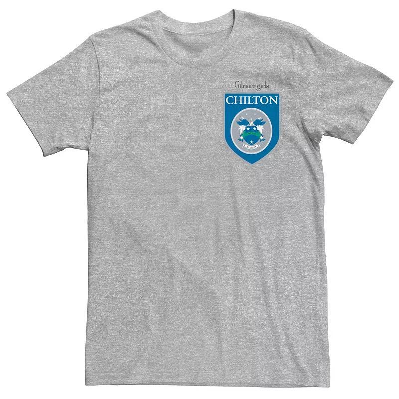 Men's Gilmore Girls Chilton Academy Left Chest Badge Tee, Size: 3XL, Athletic Grey Product Image