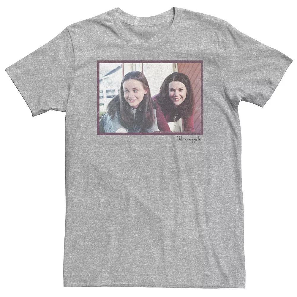 Big & Tall Gilmore Girls Rory & Lorelai Portrait Tee, Men's, Size: LT, Athletic Grey Product Image