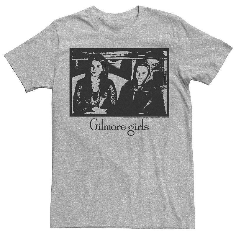Men's Gilmore Girls Rory & Lorelai Portrait Tee, Size: Small, Athletic Grey Product Image