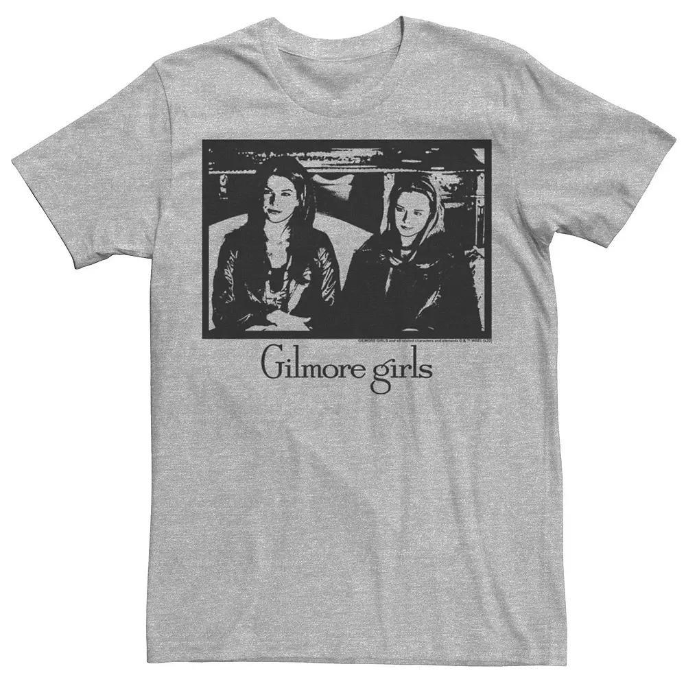 Men's Gilmore Girls Rory & Lorelai Portrait Tee, Size: Small, Athletic Grey Product Image
