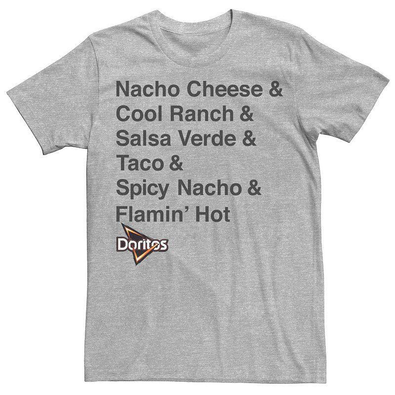 Men's Doritos Tortilla Chips Flavors Tee, Size: Large, Athletic Grey Product Image