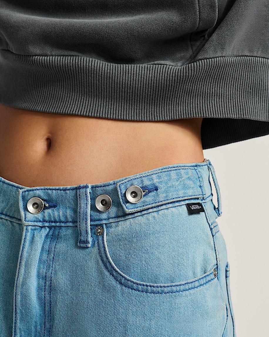 Check-5 Baggy Denim Pants in Light Stonewash Grey| Vans US Product Image