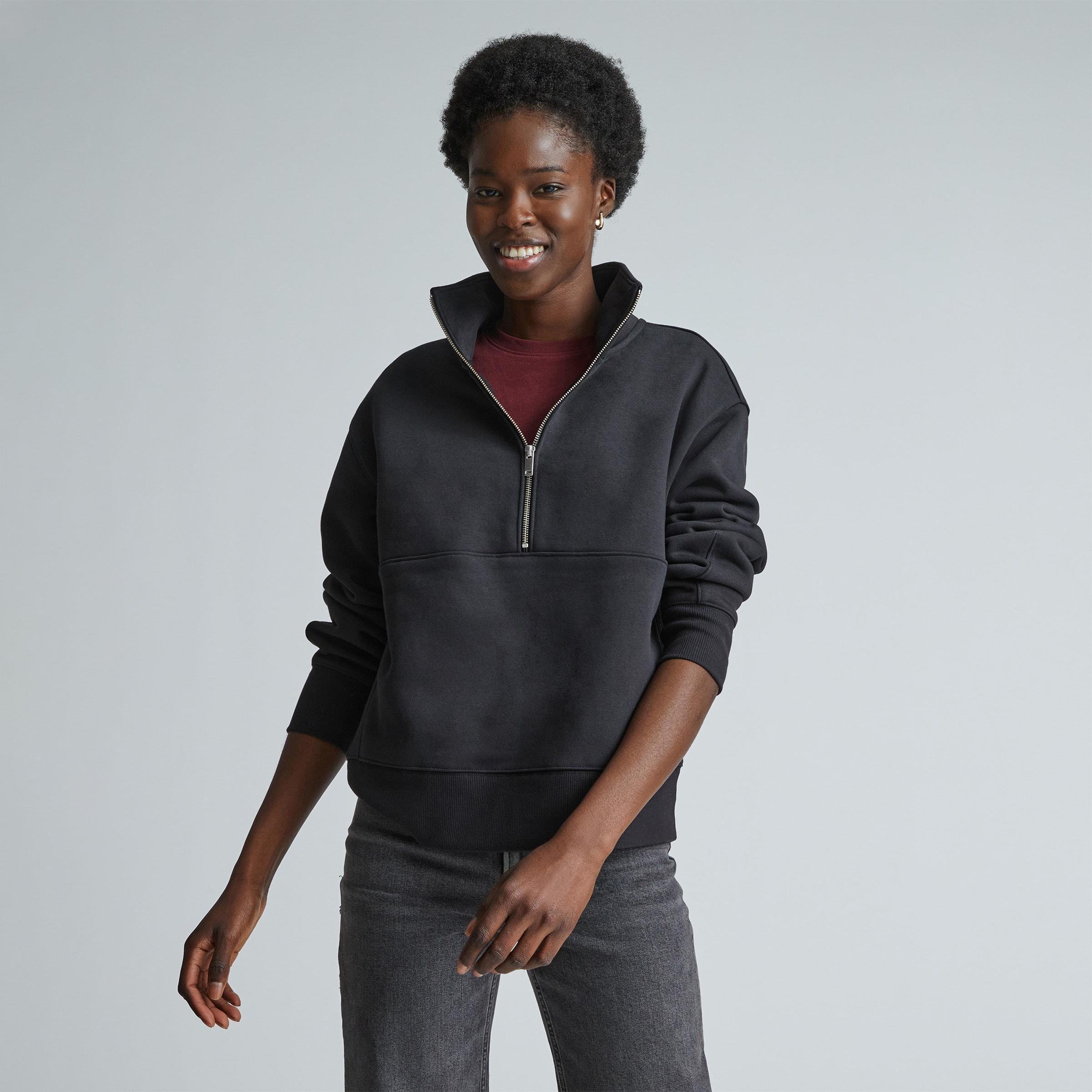 Womens ReTrack Half-Zip Sweatshirt by Everlane Product Image