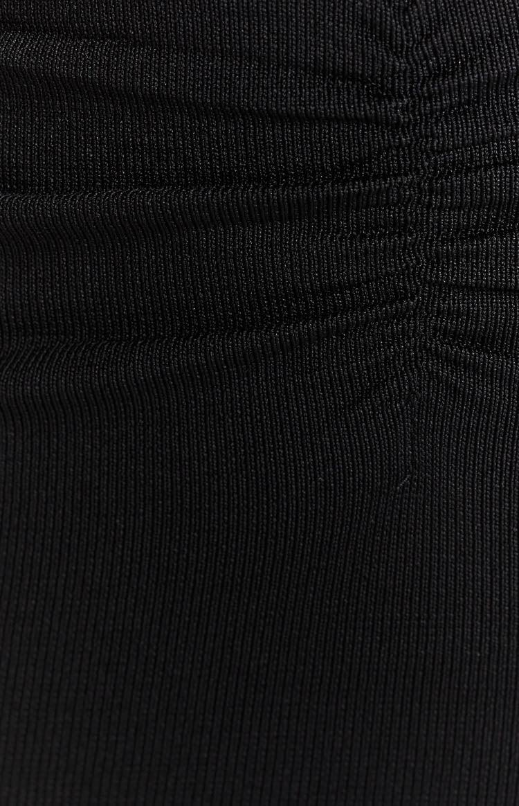 Sara Black Knit Midi Skirt Product Image