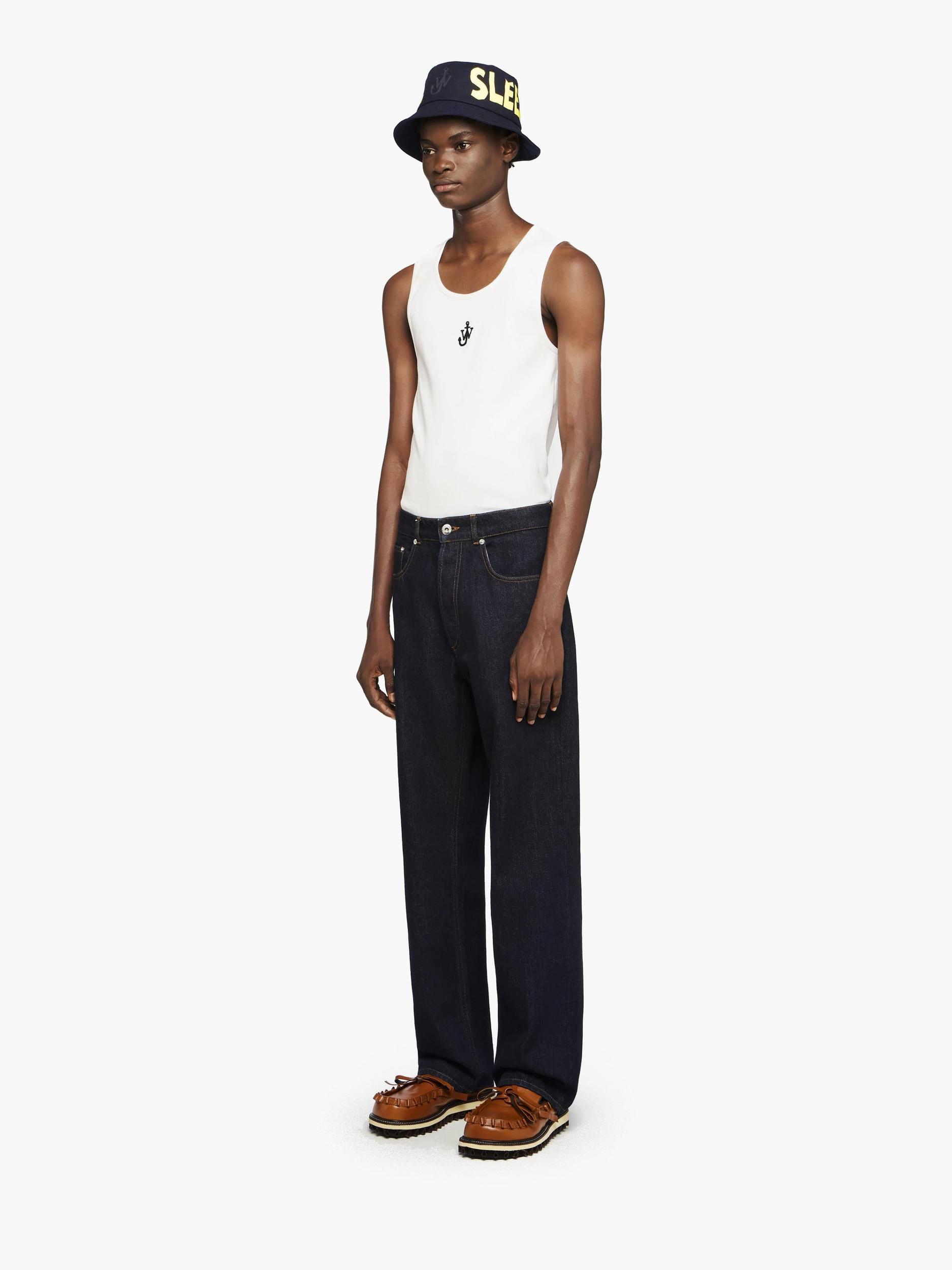 STRAIGHT LEG DENIM JEANS Product Image