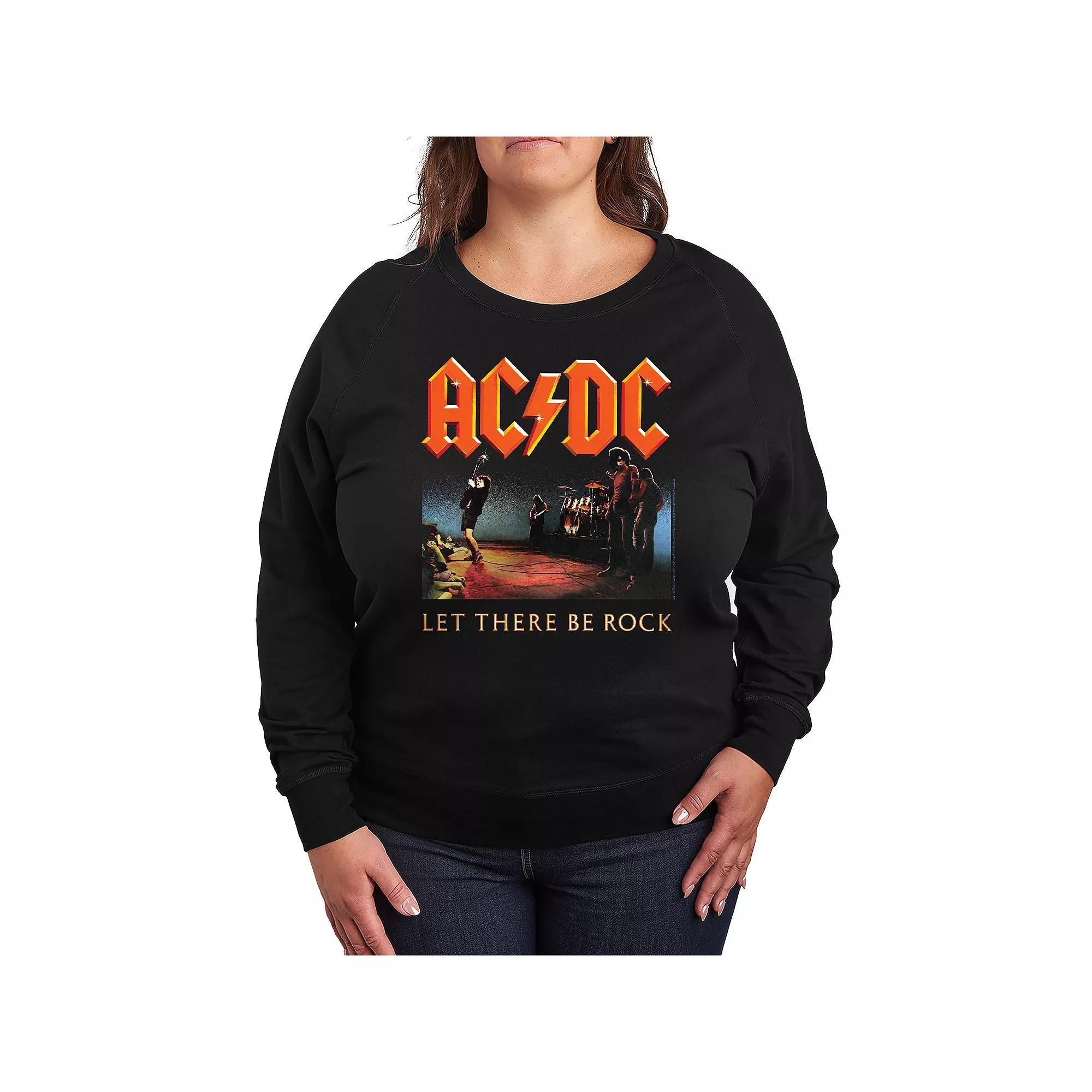 Plus Size Wicked Logo French Terry Long Sleeve Tee, Womens Product Image