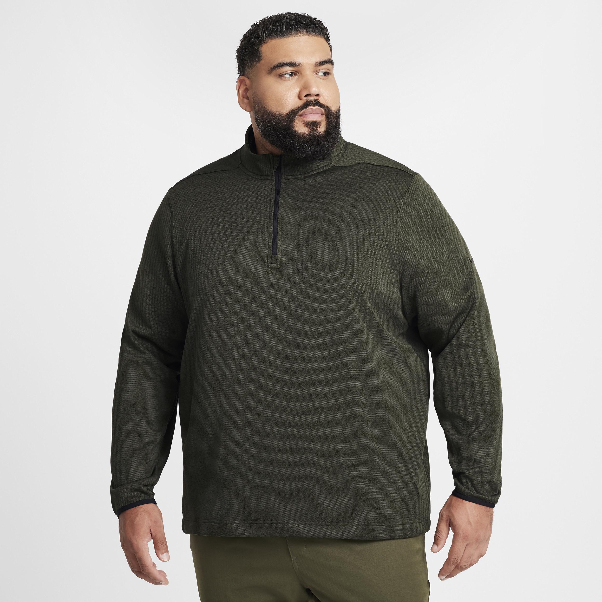 Men's Nike Therma-FIT Victory Golf Quarter-Zip Fleece Pullover, Size: Small, Cargo Green Product Image