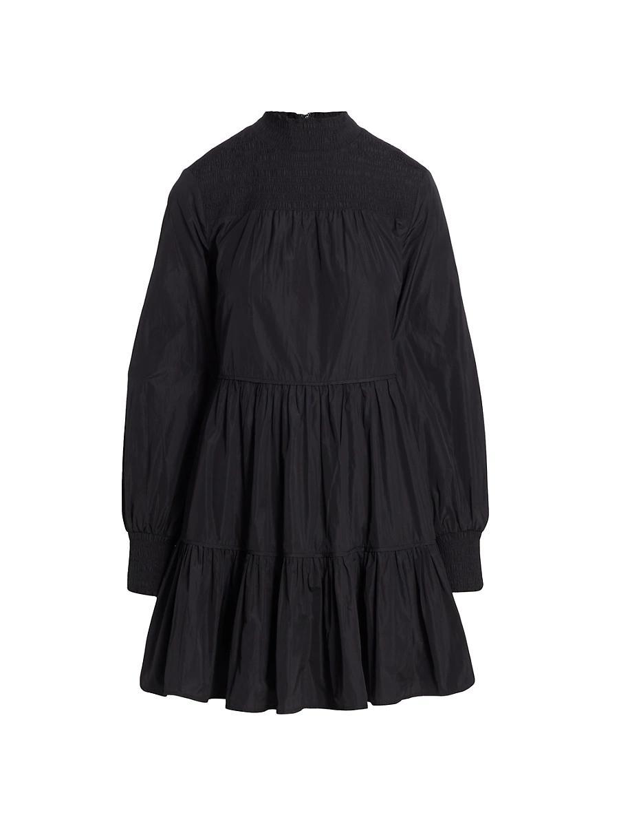 Womens Vigore Smocked High-Neck Dress Product Image