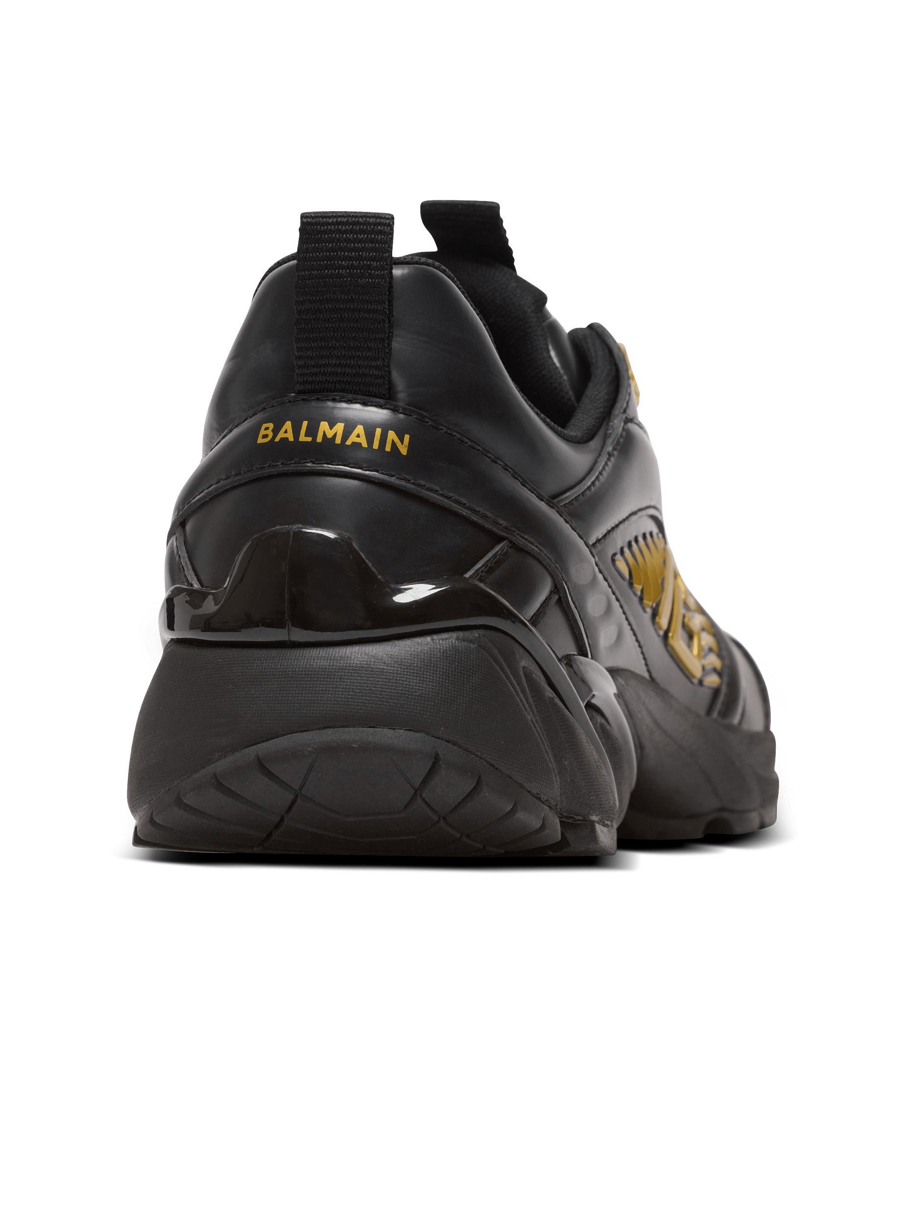 Cosmic Dust glazed leather trainers Product Image