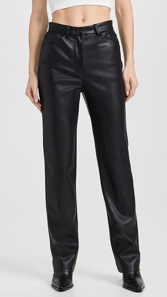 Susana Monaco Faux Leather 4 Pocket Pants | Shopbop Product Image