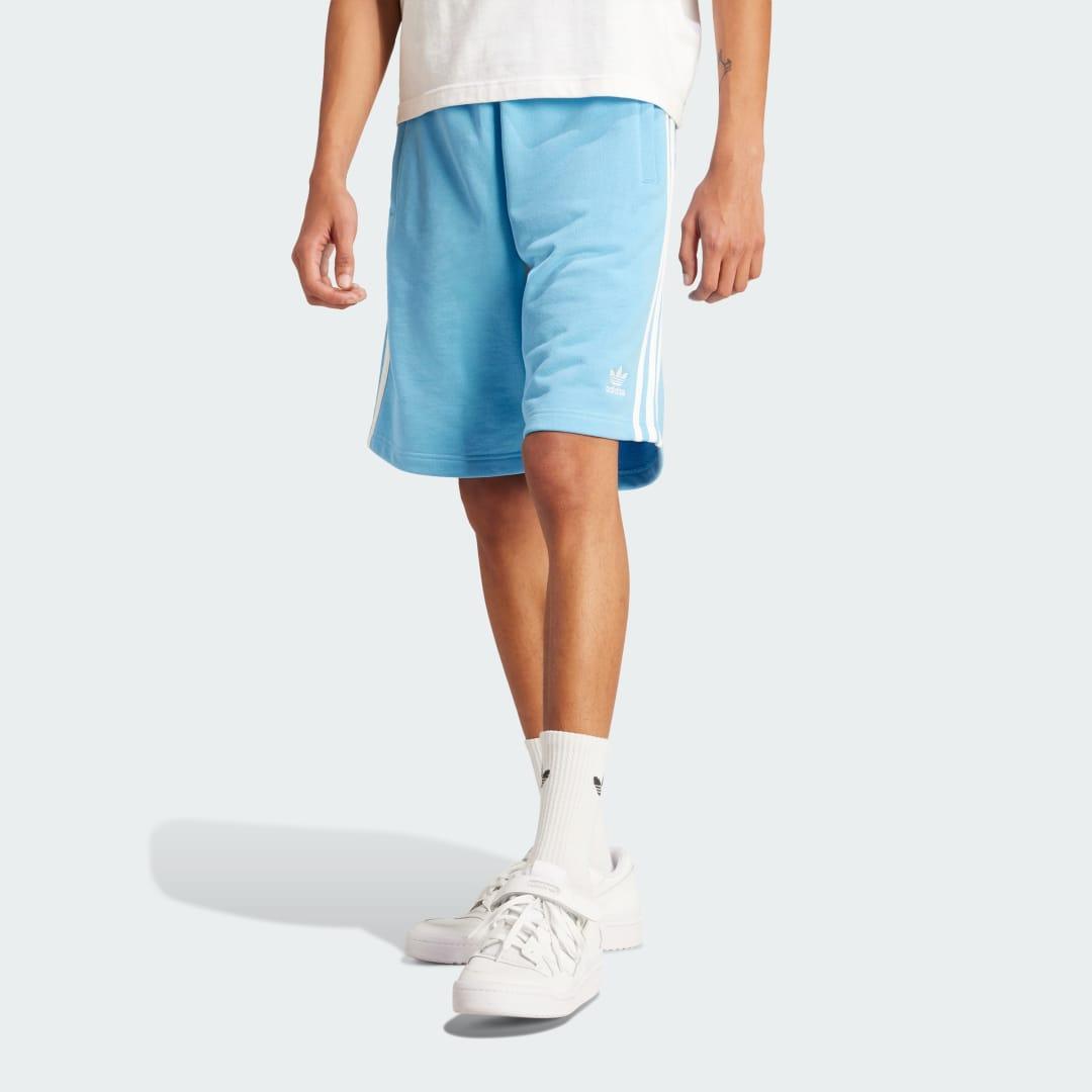 adidas Adicolor 3-Stripes Shorts Medium Grey Heather 2XL Mens Product Image