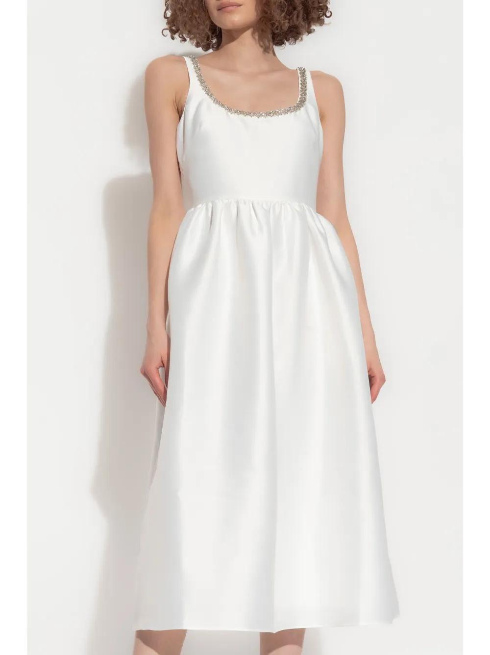 crystal-embellished taffeta dress Product Image