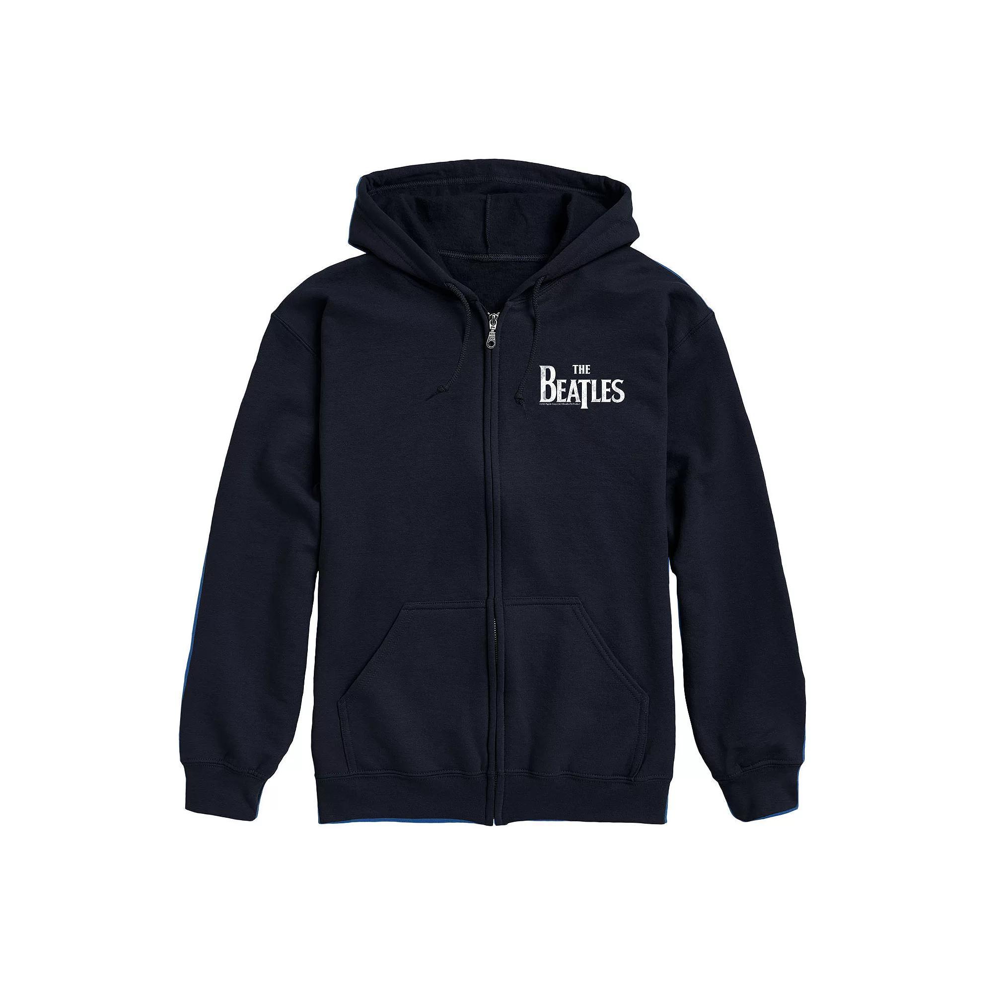 Mens The Beatles Zip Up Hoodie Blue Product Image