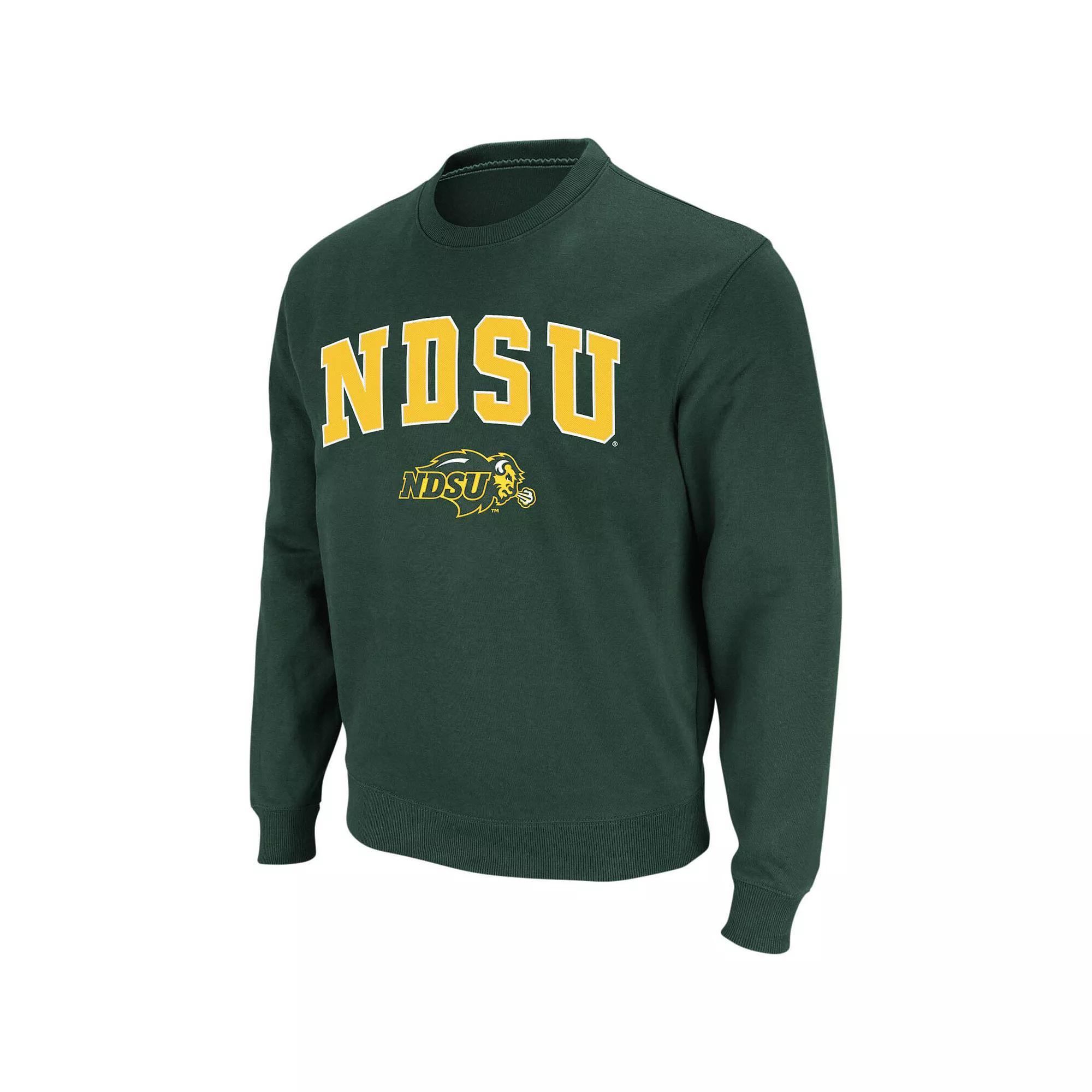 Men's Colosseum Purple LSU Tigers Arch & Logo Crew Neck Sweatshirt, Size: Large Product Image