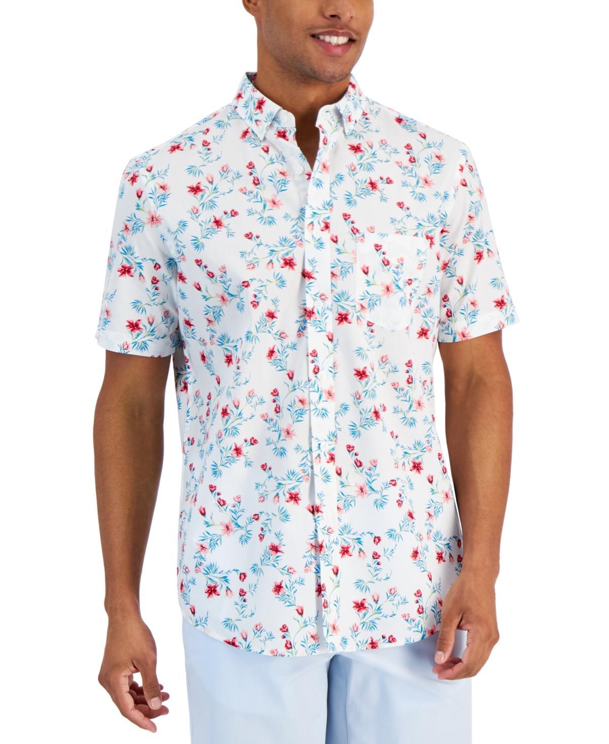 Club Room Mens Hibiscus Floral Poplin Shirt, Created for Macys Product Image