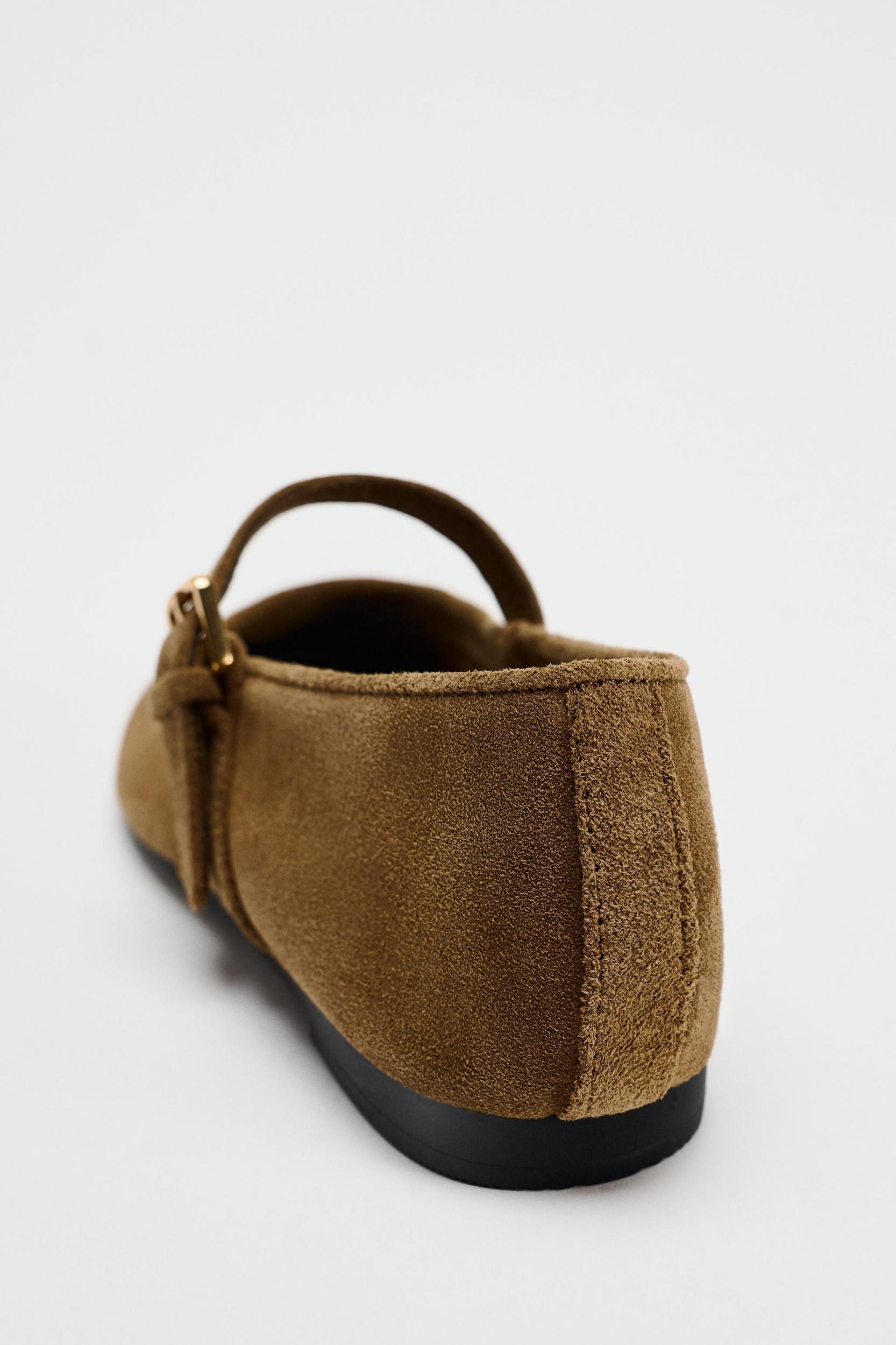 SUEDE BALLET FLATS Product Image