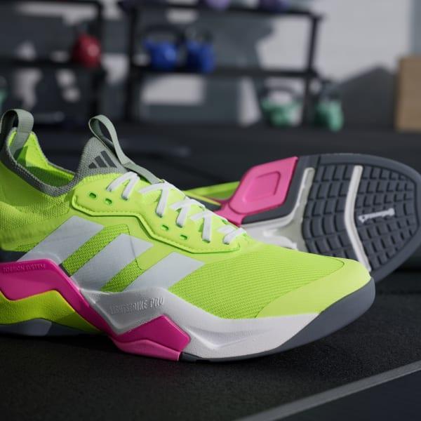 adidas Rapidmove ADV 2 HIIT training shoes Silver Green 11 Mens Product Image