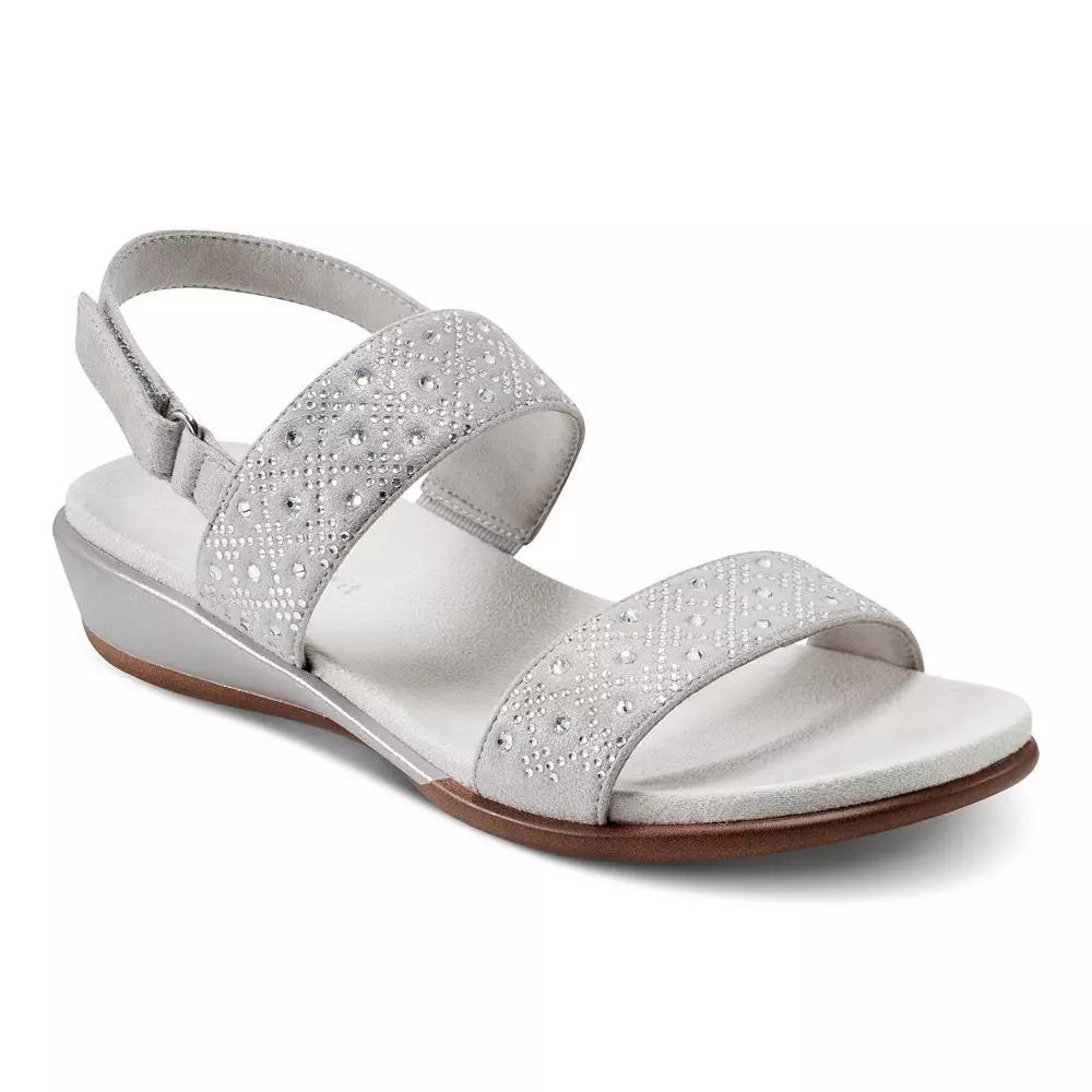 Easy Spirit Haisley Women's Slingback Sandals, Size: 8 N, Silver Shimmer Product Image