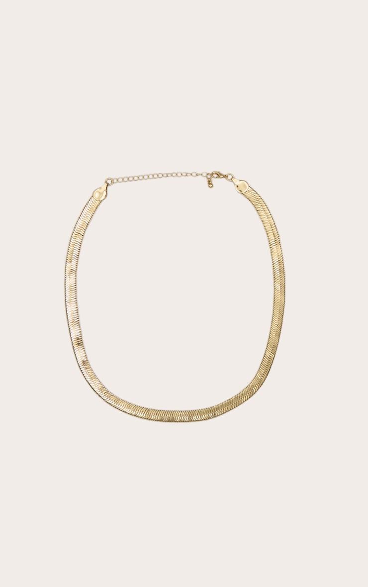 Gold Thick Snake Chain Necklace Product Image