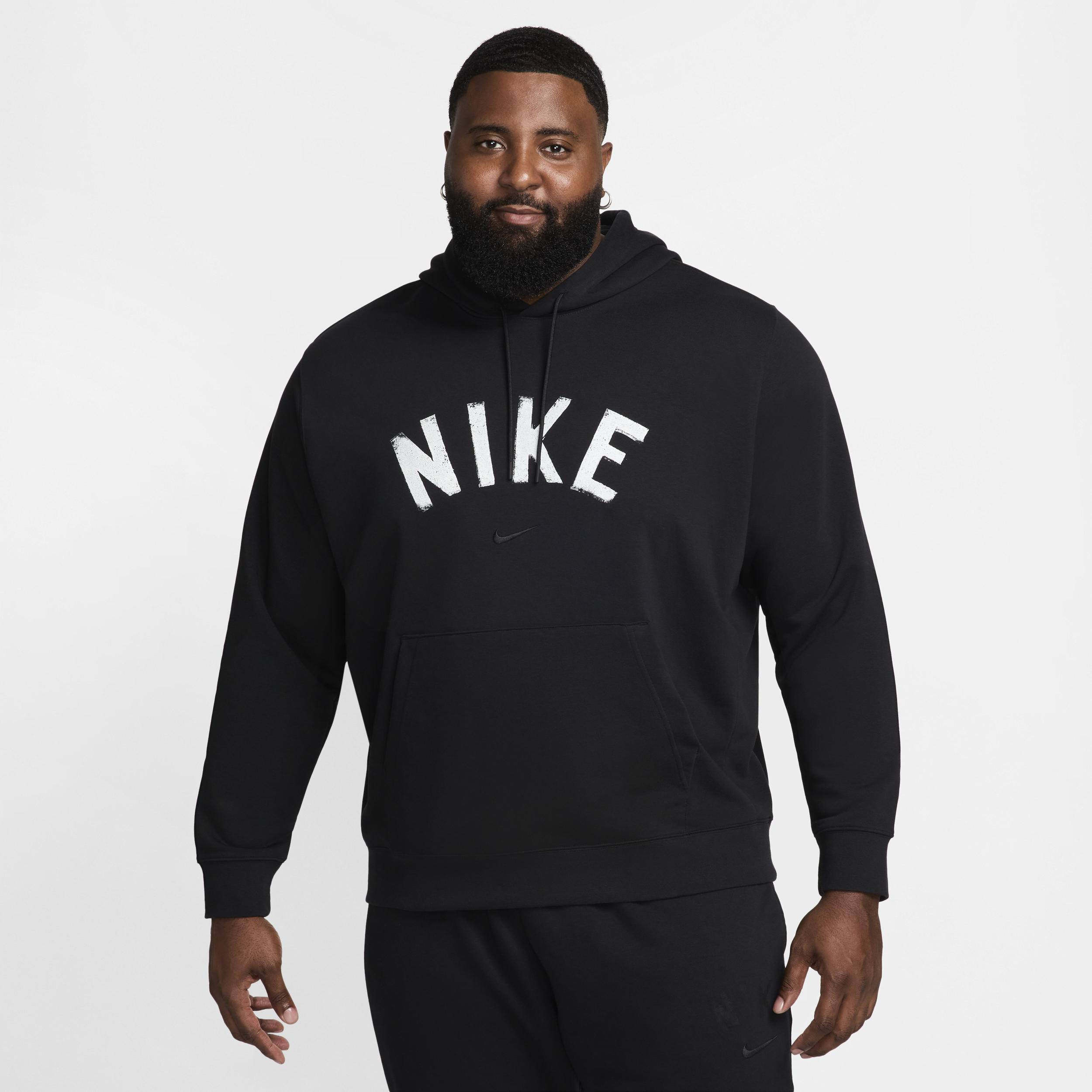 Nike Mens Swoosh Dri-FIT French Terry Pullover Fitness Hoodie Product Image