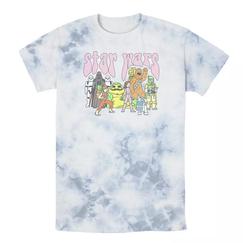 Men's Star Wars Psychedelic Group Poster Tee, Boy's, Size: Large, Black Grey Product Image
