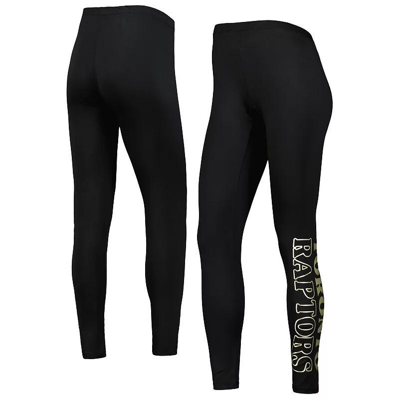 Women's G-III 4Her by Carl Banks Black Toronto Raptors Stadium Leggings, Size: Small, Rpt Black Product Image