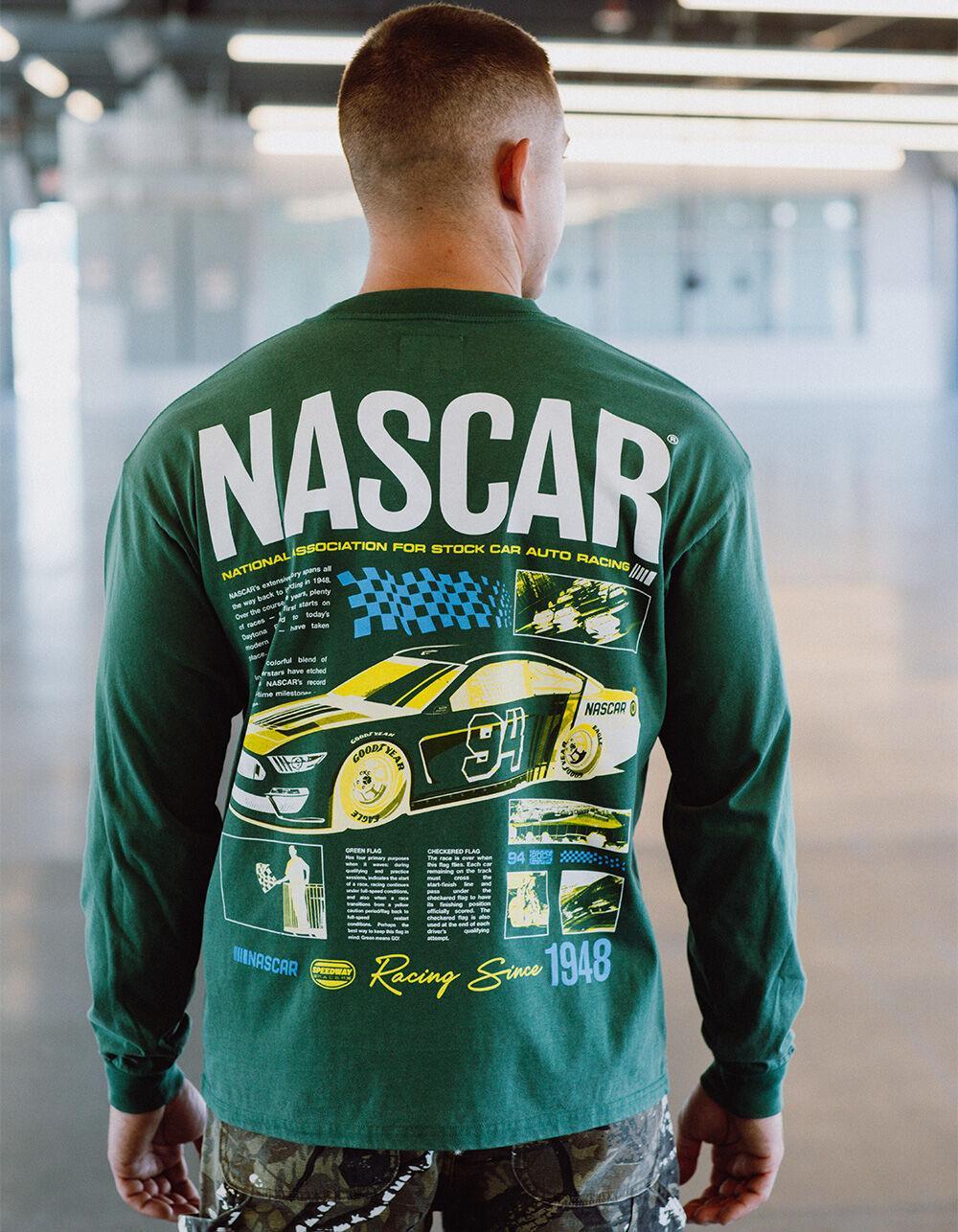TILLYS x NASCAR Blueprint Mens Long Sleeve Tee - GREEN Product Image