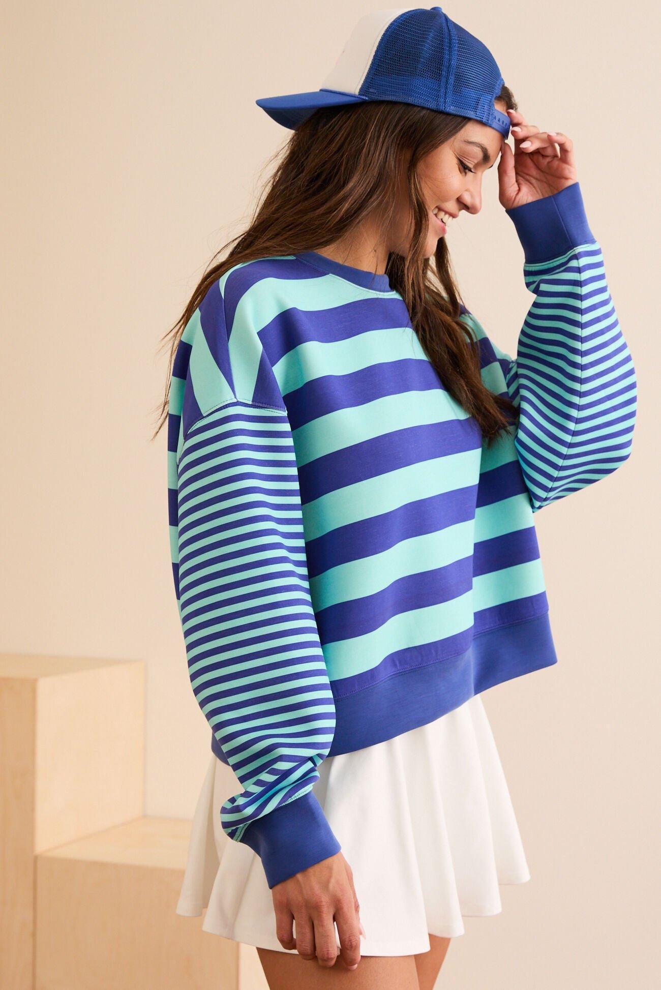 Supersoft Stripe Crewneck Product Image