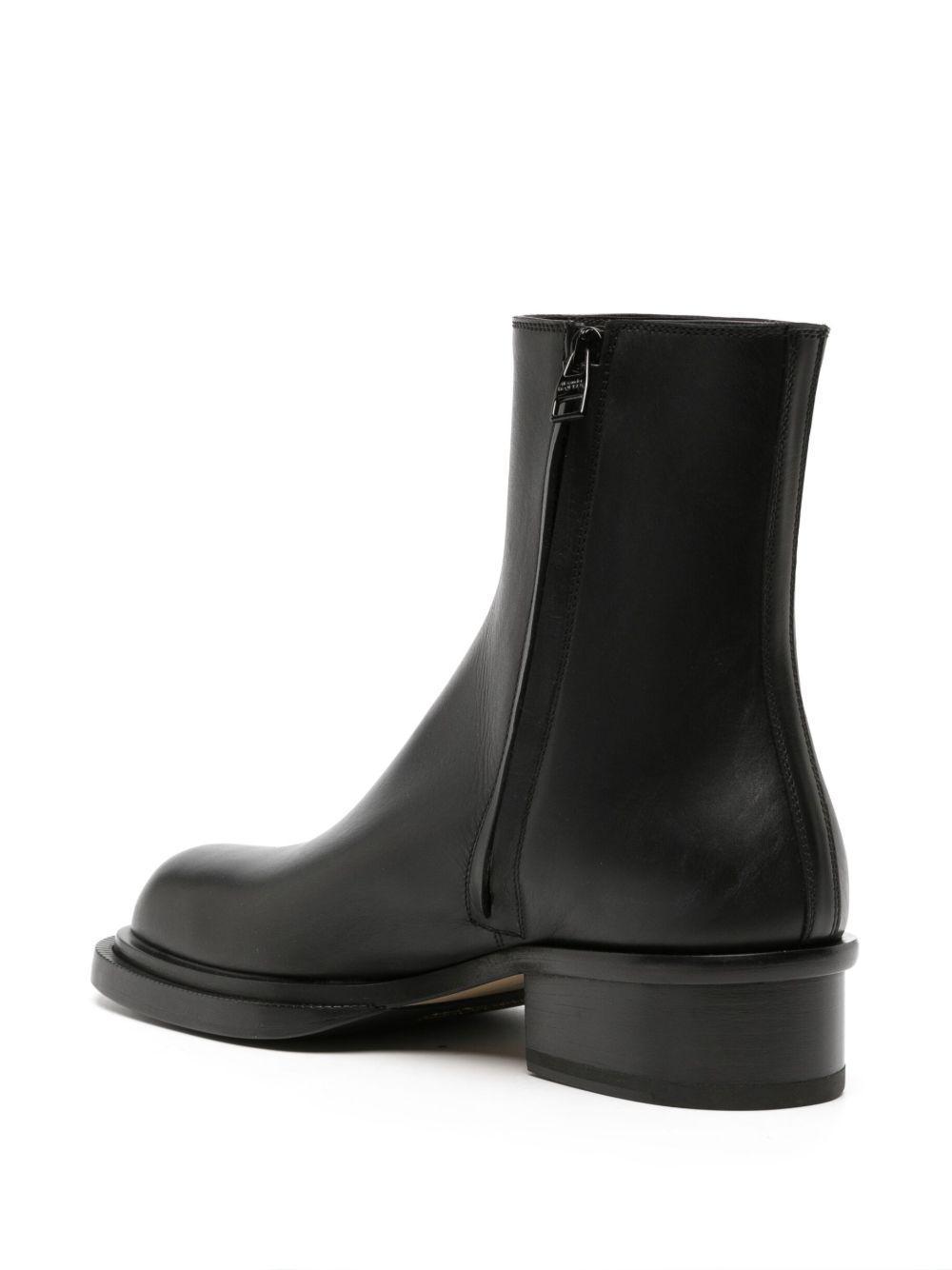 Cuban Stack leather boots Product Image