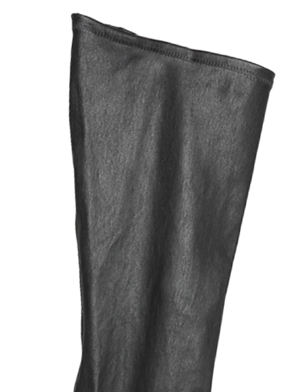thigh-high leather boots Product Image