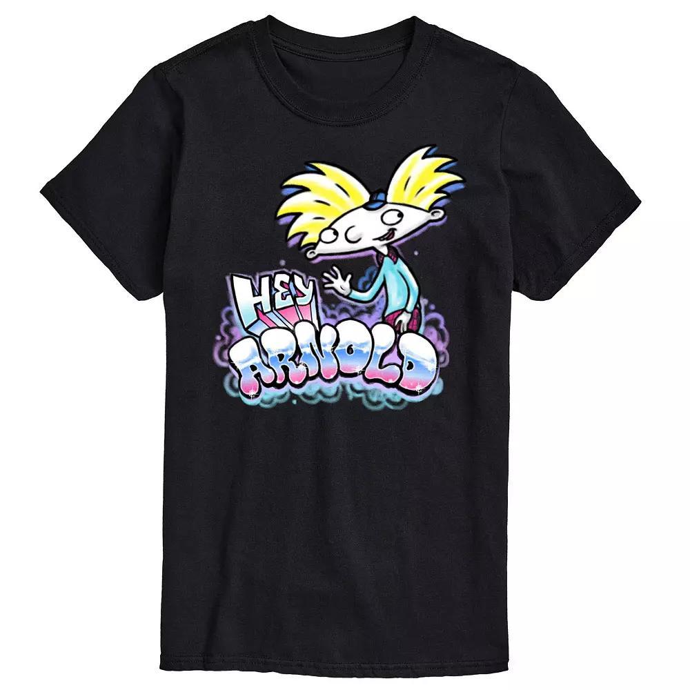 Big & Tall Hey Arnold! Airbrush Arnold Portrait Graphic Tee, Mens Product Image