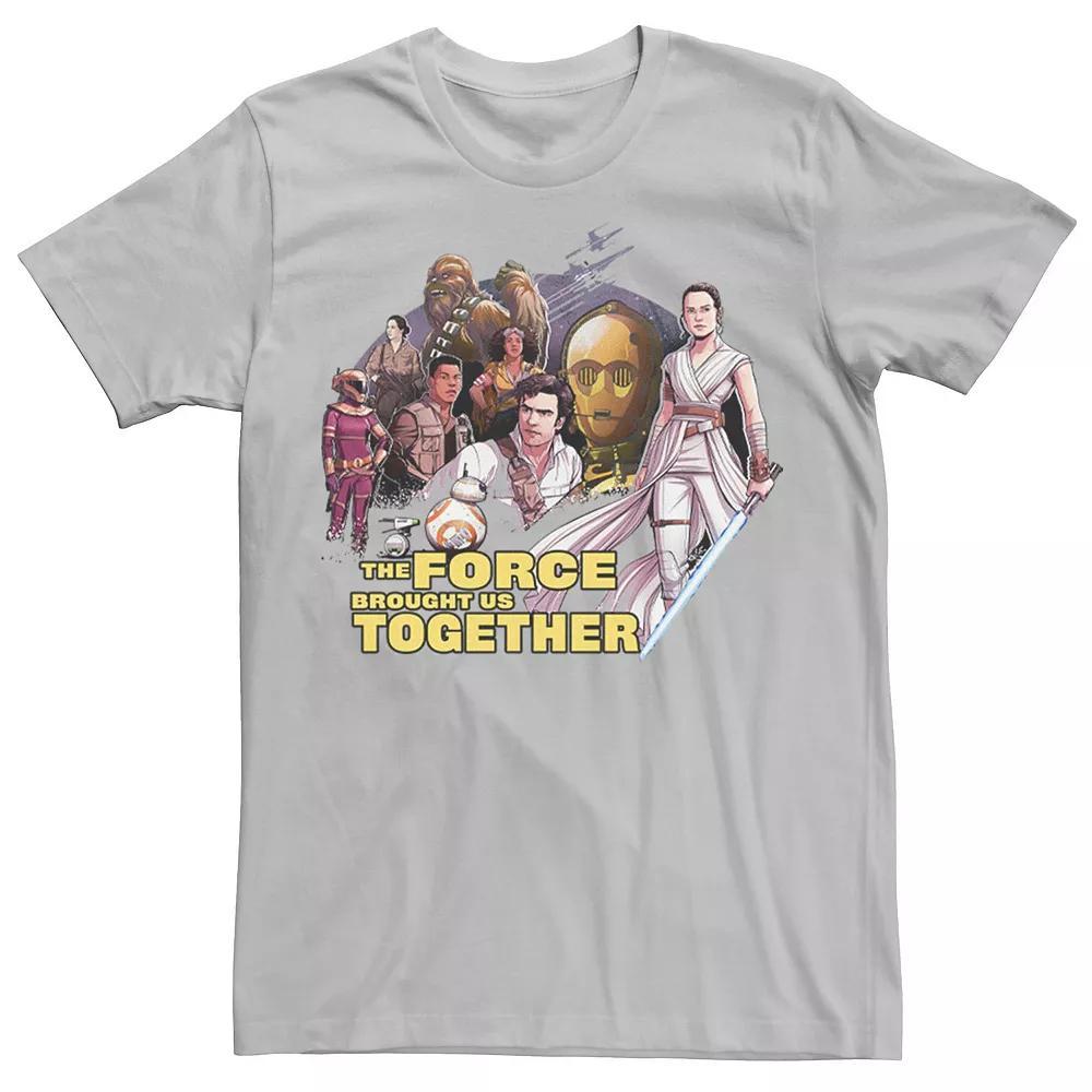 Men's Star Wars: The Rise Of Skywalker Force Brought Us Together Tee, Size: 3XL, Athletic Grey Product Image
