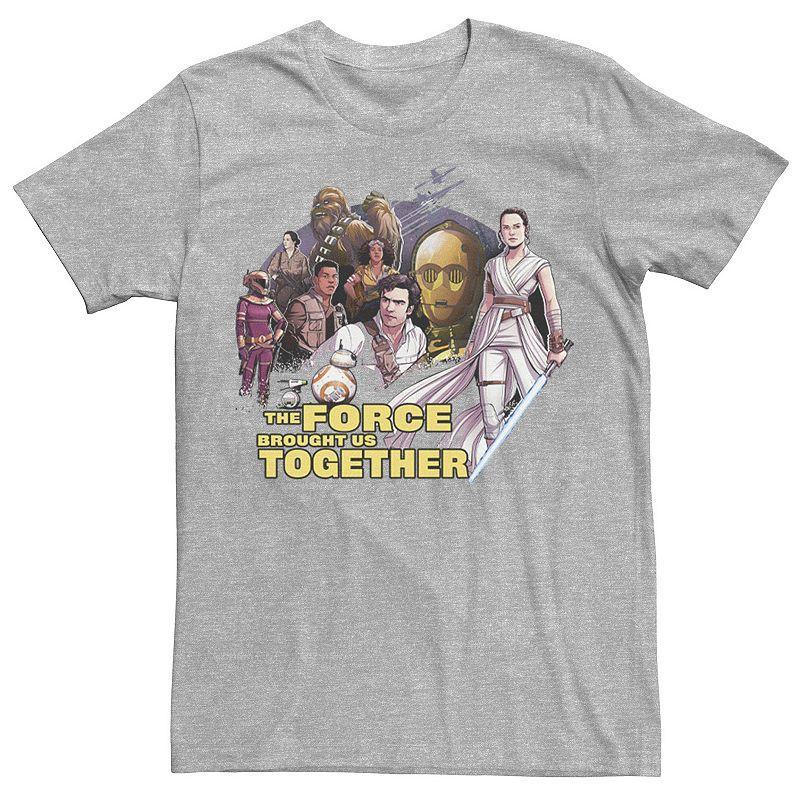 Men's Star Wars: The Rise Of Skywalker Force Brought Us Together Tee, Size: 3XL, Athletic Grey Product Image