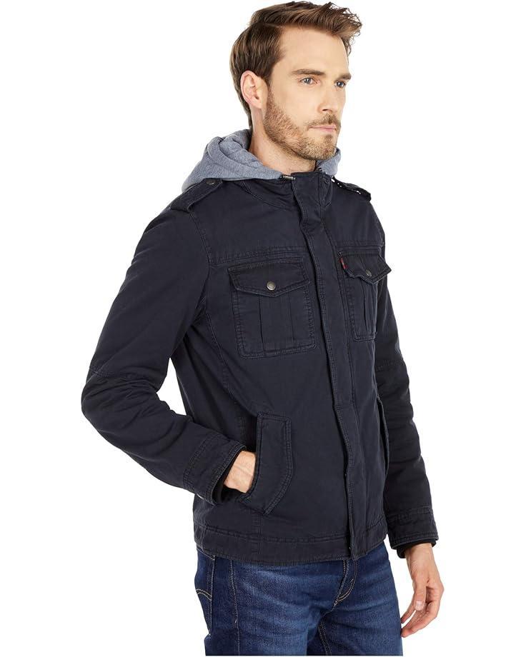 Men's Levi's® Two-Pocket Hoodie with Zip Out Jersey Bib/Hood and Sherpa Lining Product Image