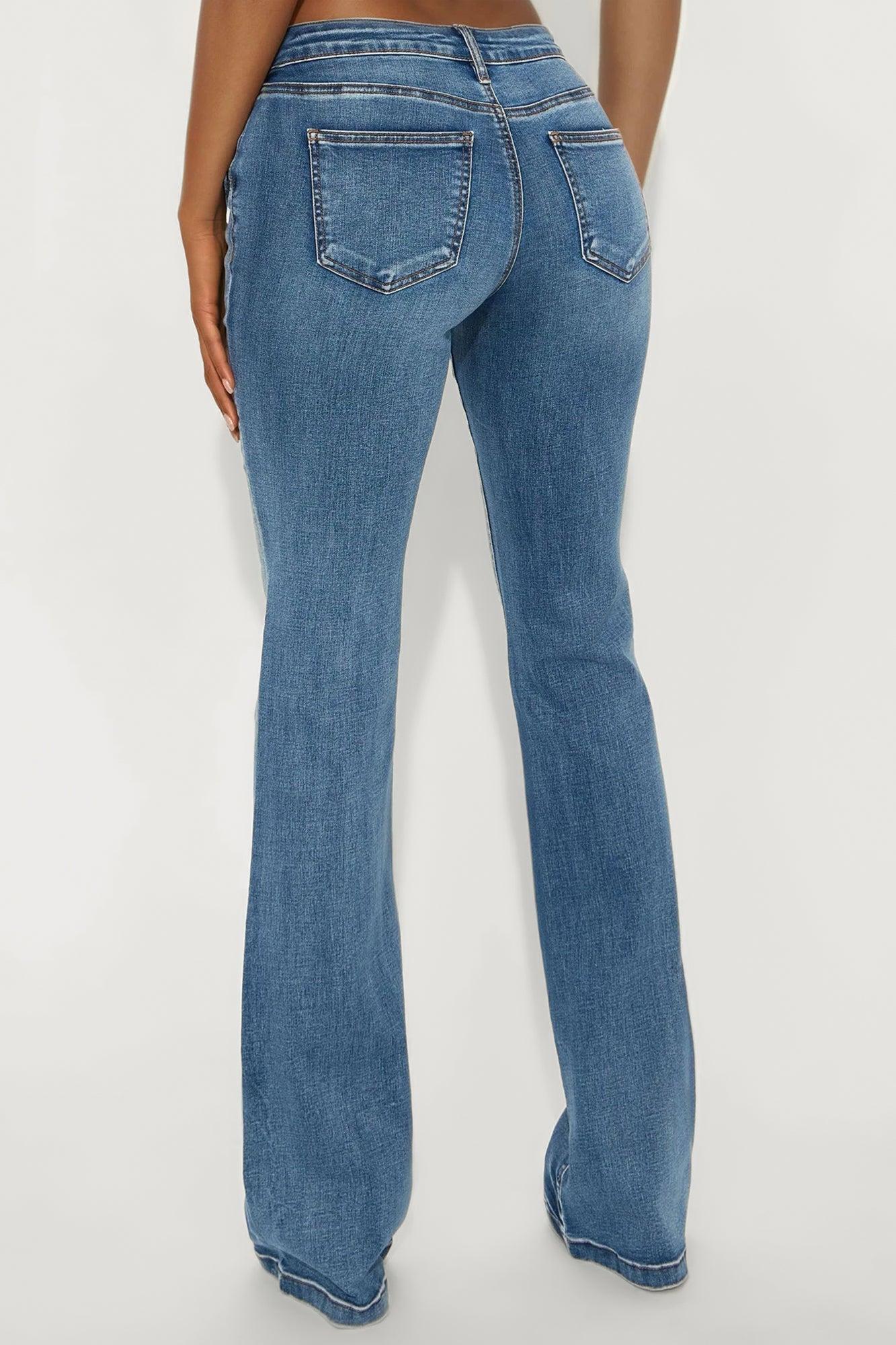 Tall Can't Compete Low Rise Stretch Bootcut Jean - Medium Wash Product Image