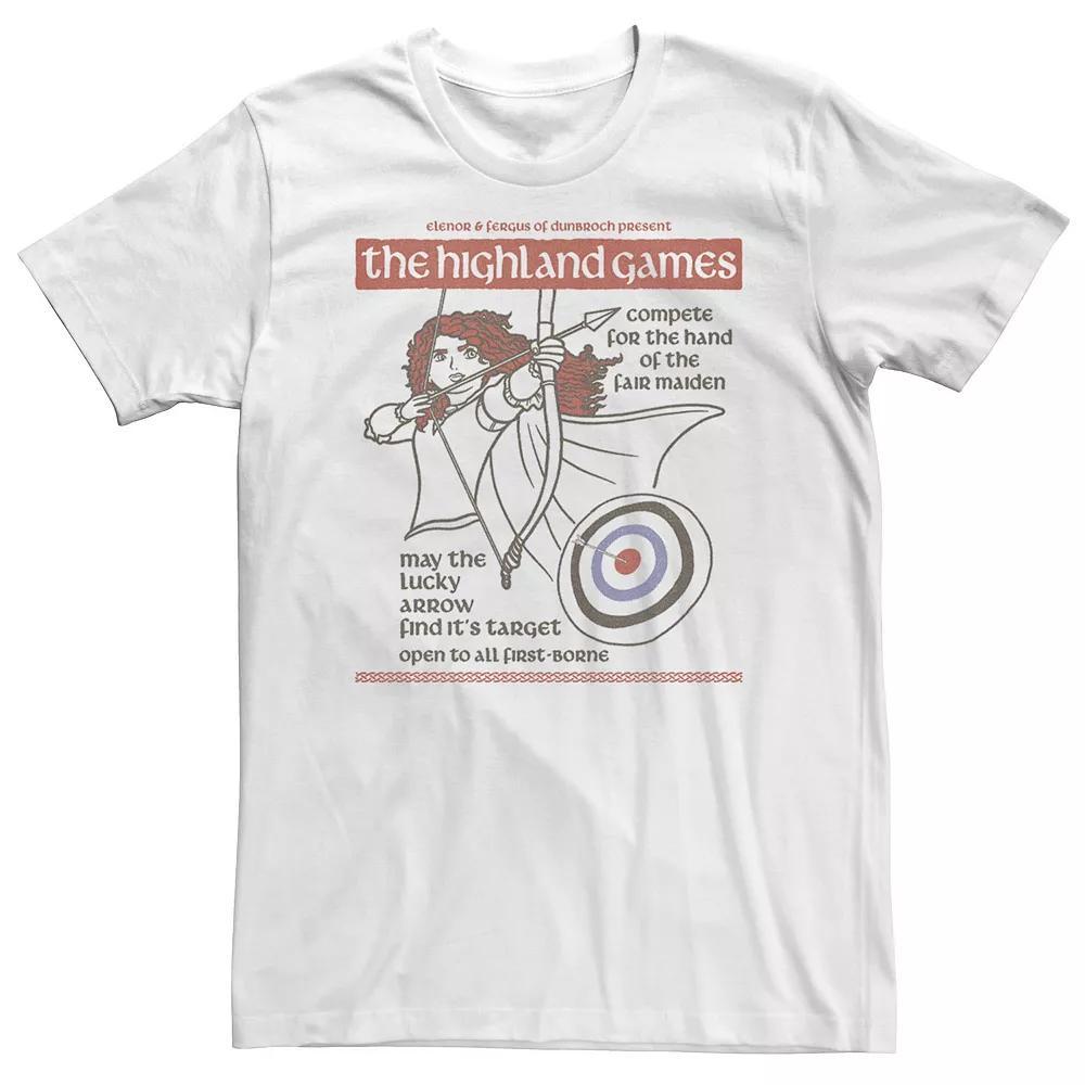 Big & Tall Disney Brave Merida The Highland Games Tee, Men's, Size: 3XL, White Product Image
