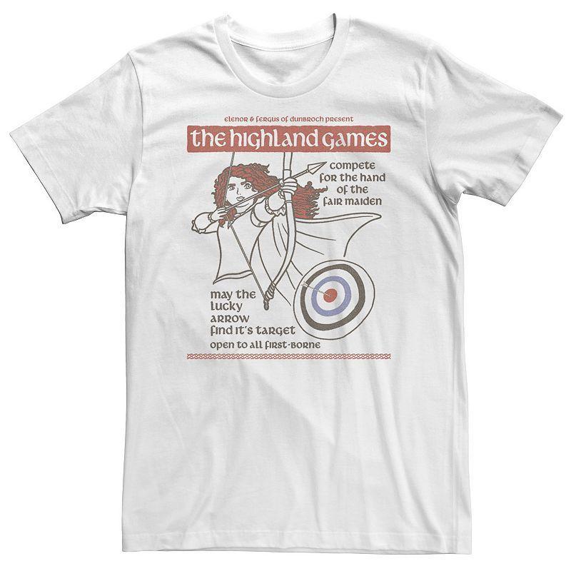 Big & Tall Disney Brave Merida The Highland Games Tee, Men's, Size: 3XL, White Product Image