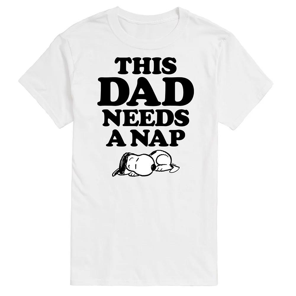 Mens Peanuts This Dad Needs A Nap Graphic Tee Product Image