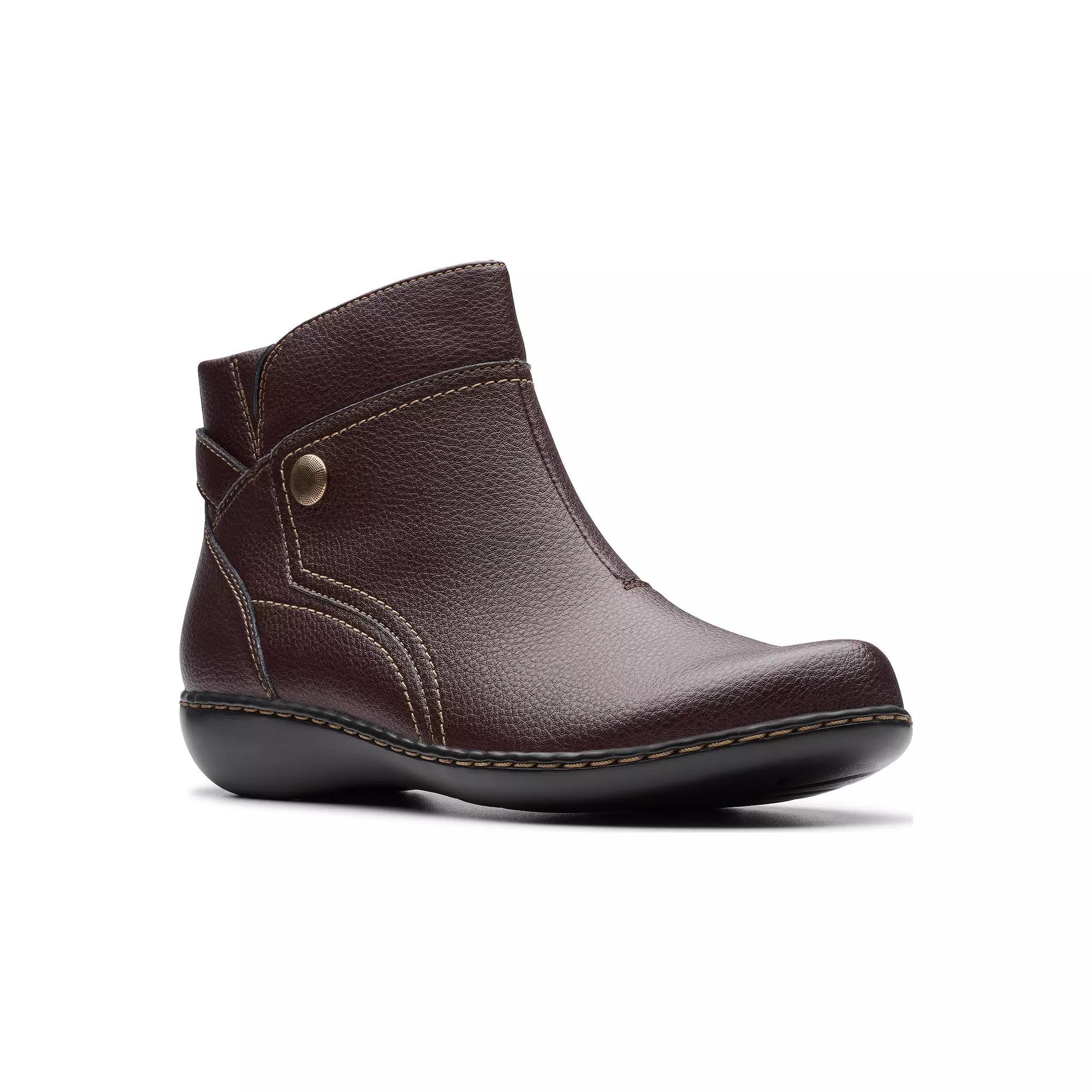 Clarks Ashland Mabel Womens Leather Ankle Boots Product Image