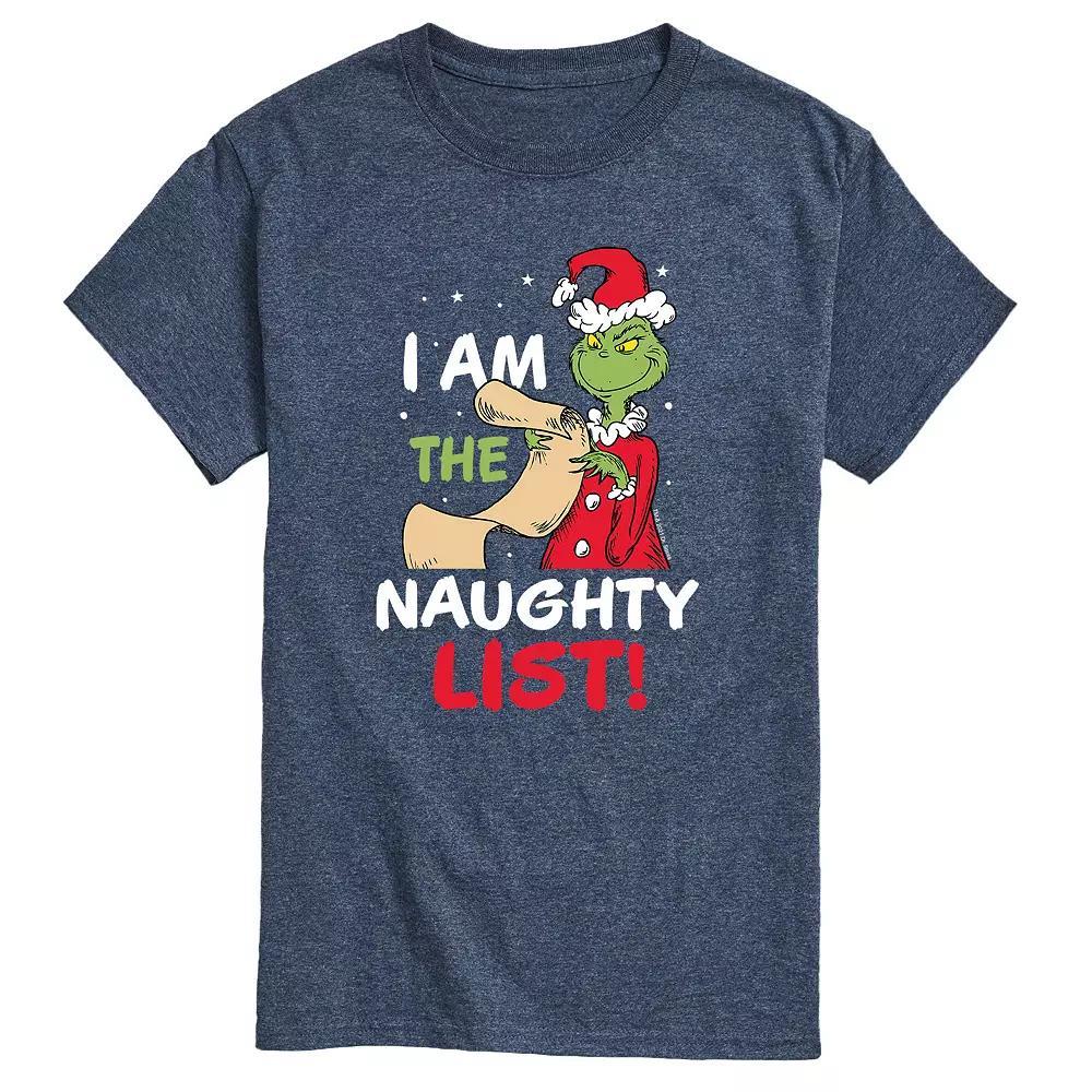 Big & Tall I Am The The Naughty List Tee, Men's, Size: 4XB, Black Product Image