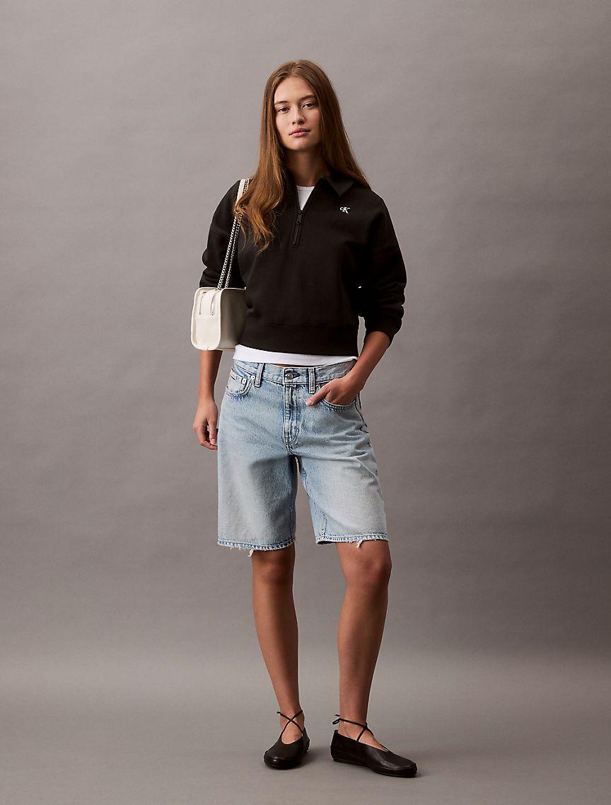 Archive Logo Fleece Quarter Zip Sweatshirt Product Image