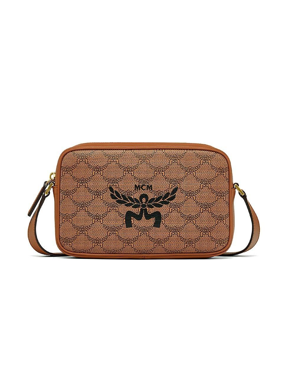 Mens Lauretos Small Coated Canvas Crossbody Bag Product Image